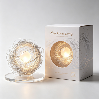 Art Woven Birdcage Night Light