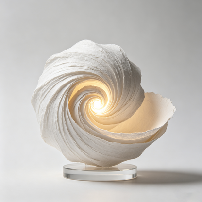Minimalist Vortex Sculpture Ambient Light