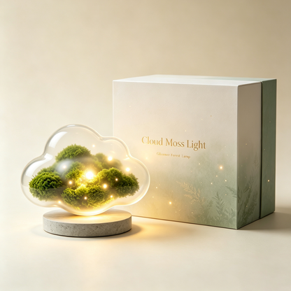 Preserved Moss Cloud Night Light