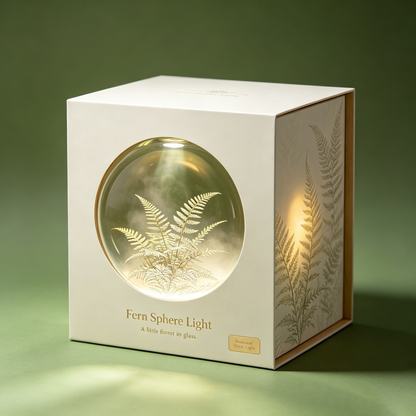 Spherical Glass Terrarium Lamp